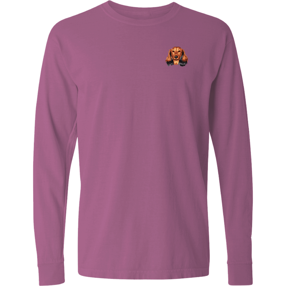 Dachshund Embroidered Classic Long Sleeve Shirt