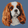 Cavalier King Charles Spaniel Embroidered Women's Denim Shirt