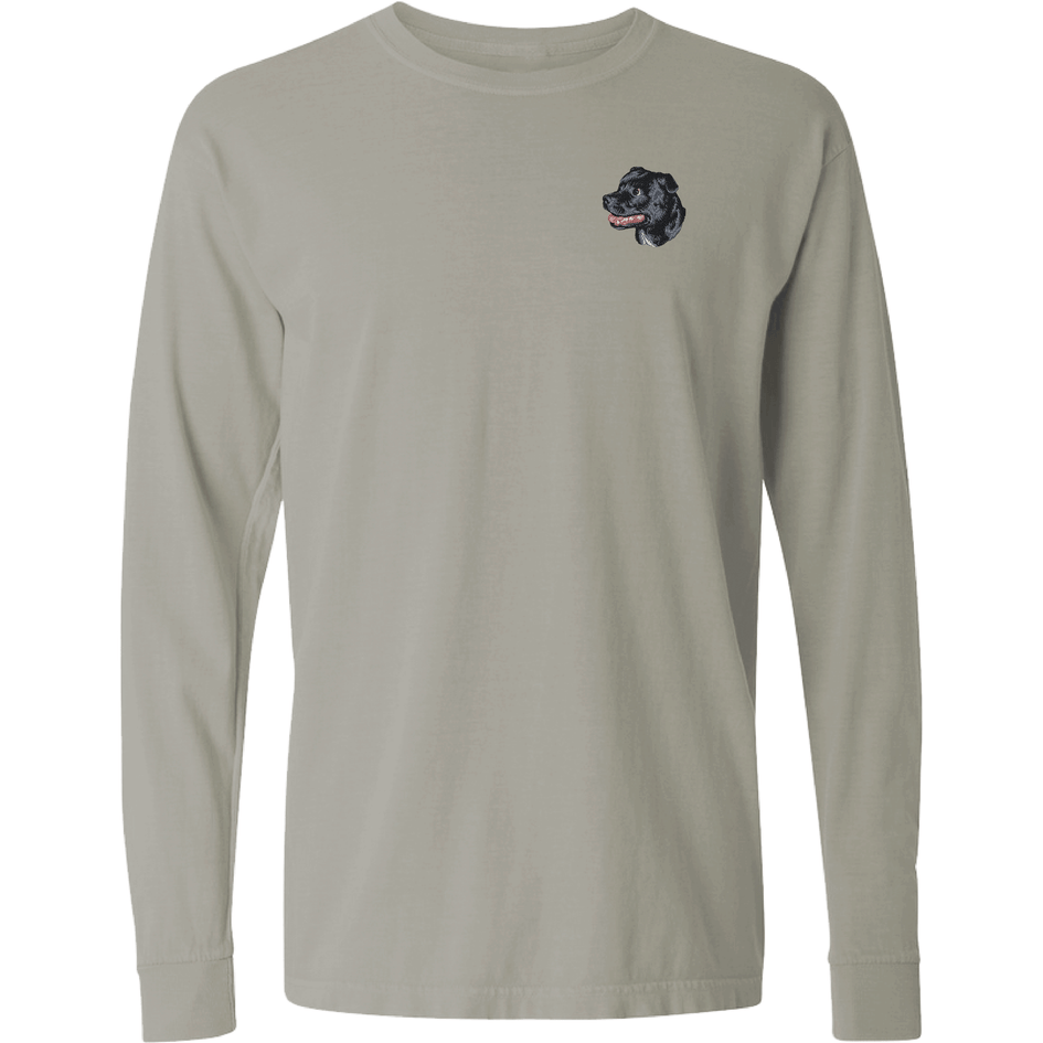 Staffordshire Bull Terrier Embroidered Classic Long Sleeve Shirt