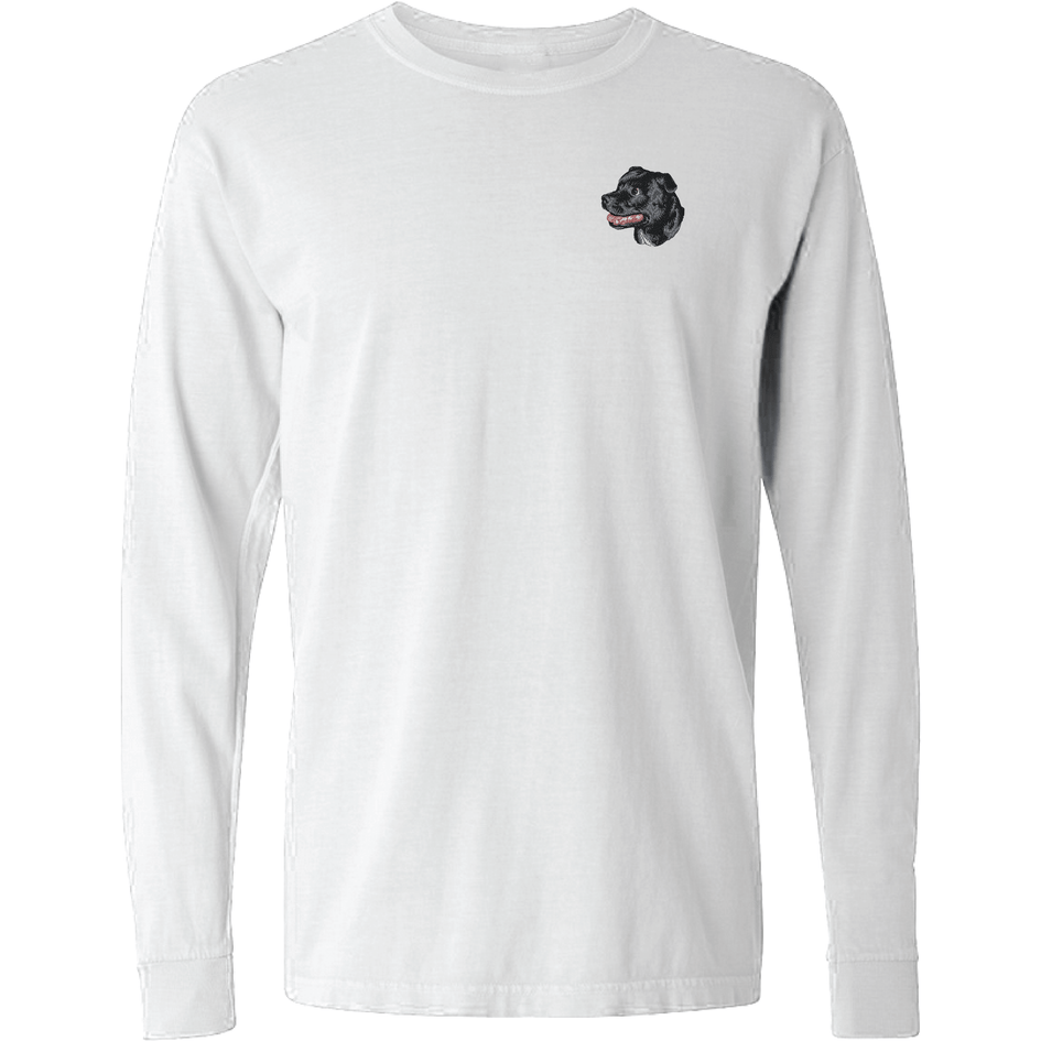 Staffordshire Bull Terrier Embroidered Classic Long Sleeve Shirt