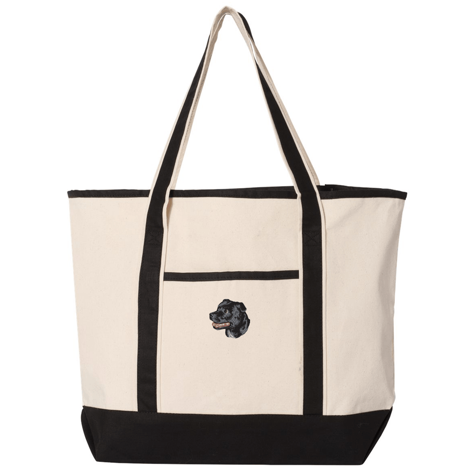 Staffordshire Bull Terrier Embroidered Tote