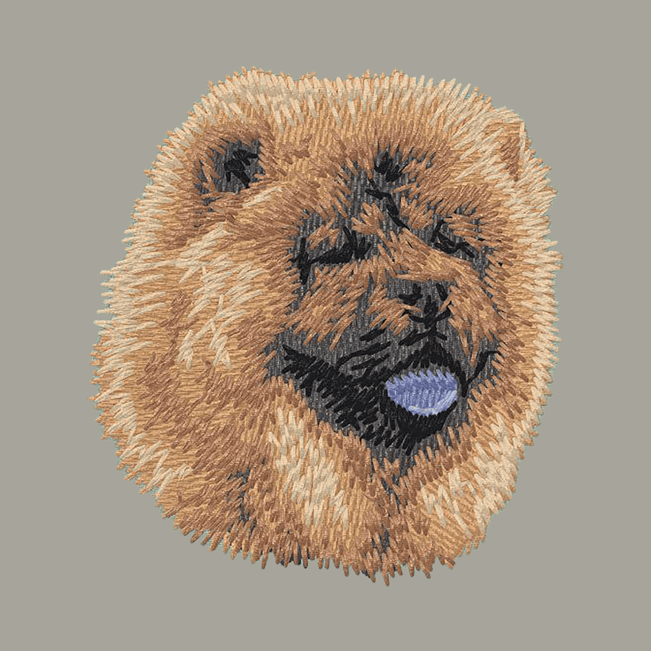 Chow Chow Embroidered Classic Long Sleeve Shirt