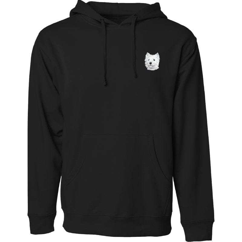 West Highland White Terrier Embroidered Sweatshirt Hoodie