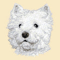 West Highland White Terrier Embroidered Tote