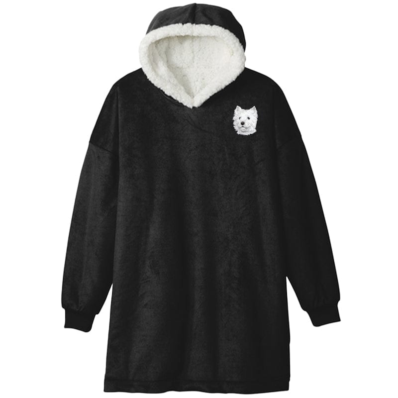 West Highland White Terrier Embroidered Wearable Blanket