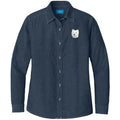 West Highland White Terrier Embroidered Women's Denim Shirt