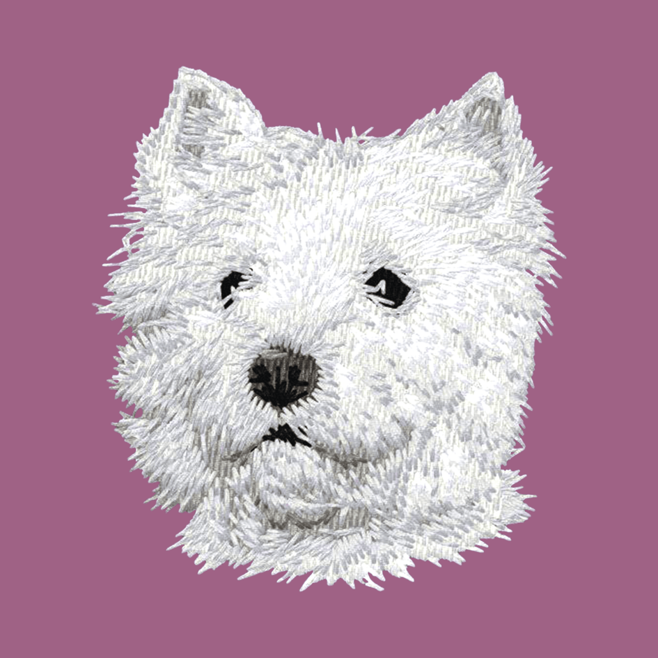 West Highland White Terrier Embroidered Classic Long Sleeve Shirt