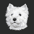 West Highland White Terrier Embroidered Classic Long Sleeve Shirt