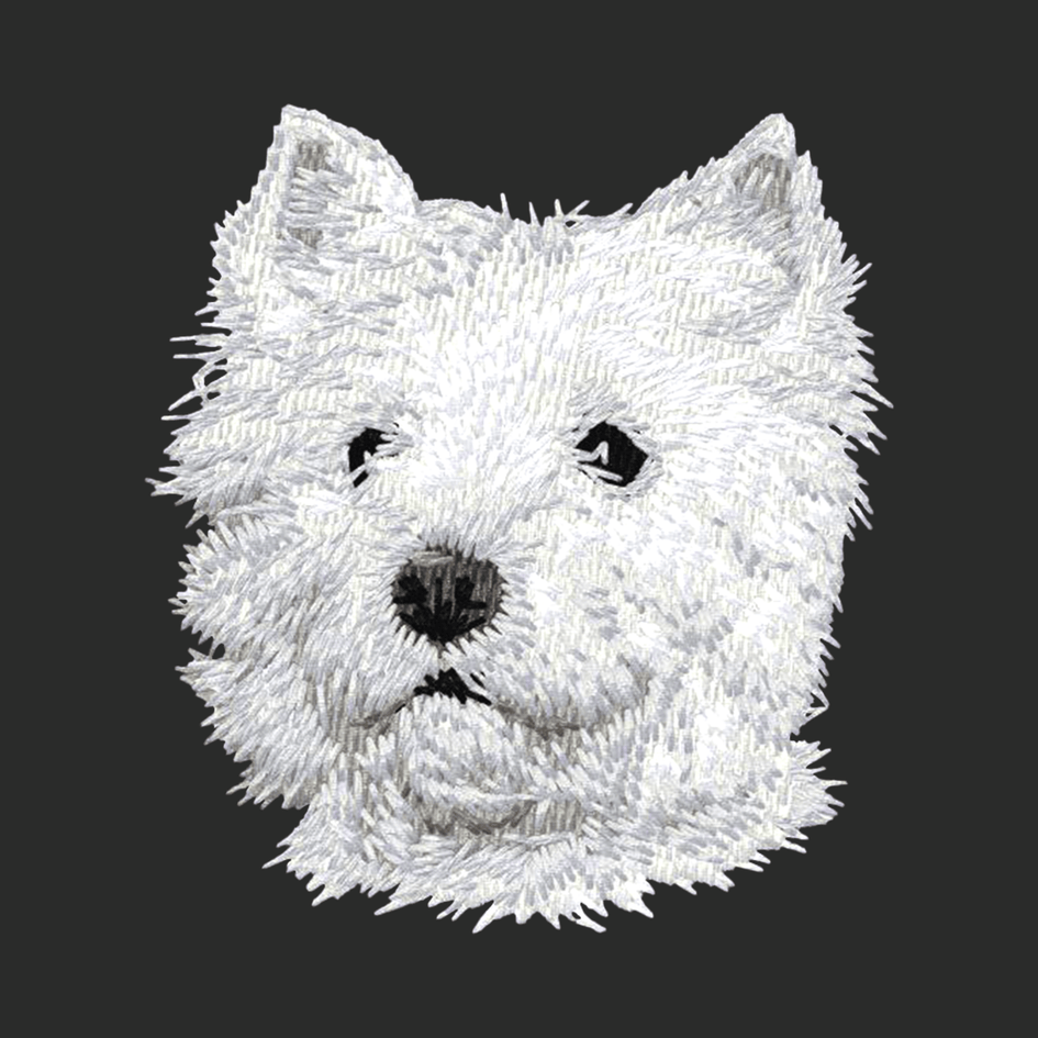 West Highland White Terrier Embroidered Classic Long Sleeve Shirt