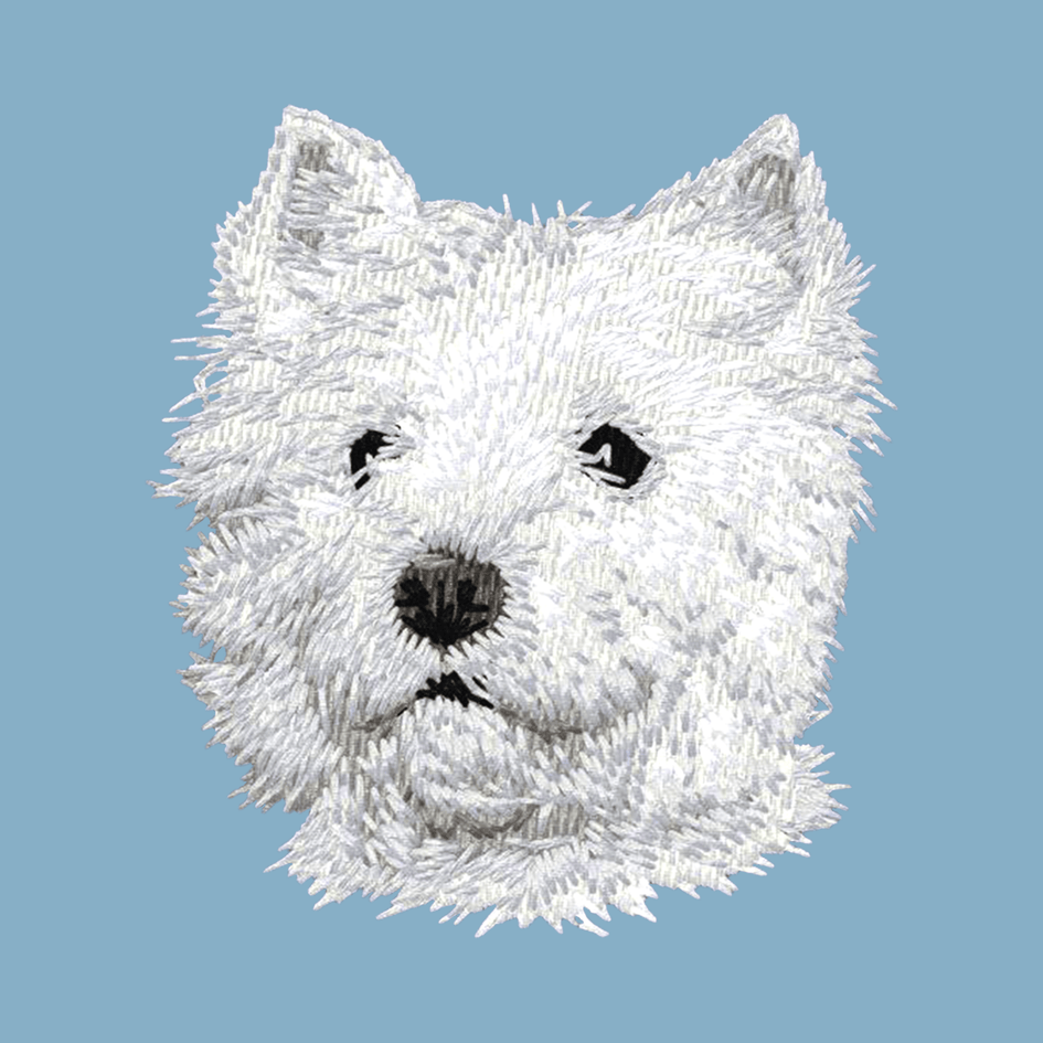 West Highland White Terrier Embroidered Classic Long Sleeve Shirt