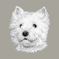 West Highland White Terrier Embroidered Classic Long Sleeve Shirt