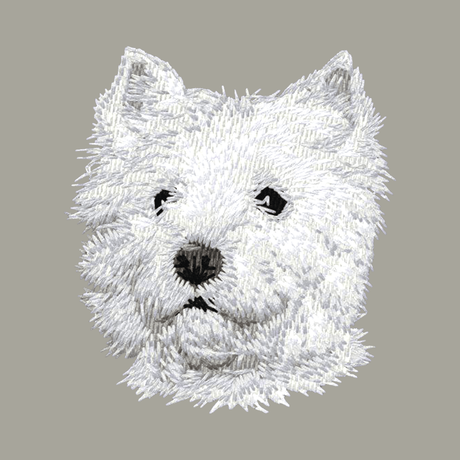 West Highland White Terrier Embroidered Classic Long Sleeve Shirt