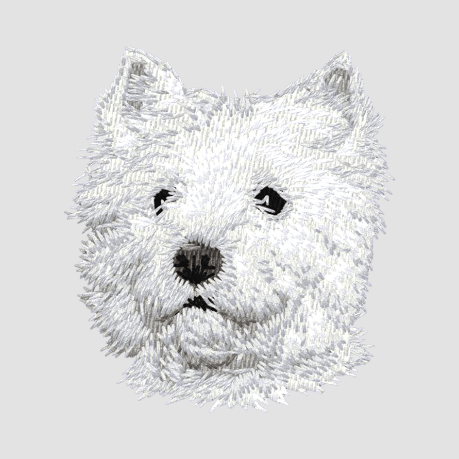 West Highland White Terrier Embroidered Classic Long Sleeve Shirt