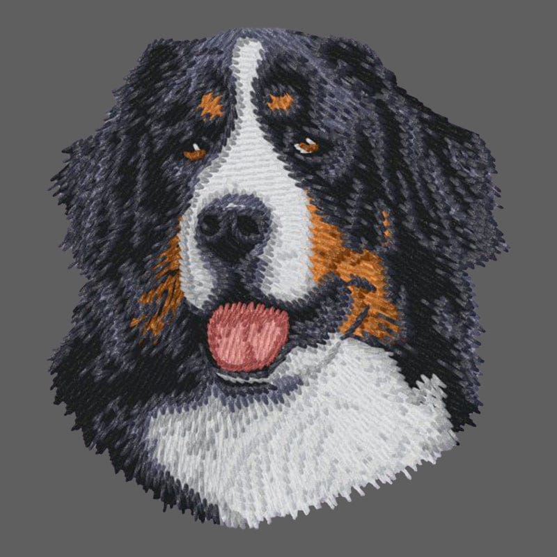 Bernese Mountain Dog Embroidered Women's Fleece Jacket
