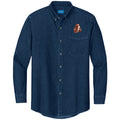 English Springer Spaniel Embroidered Men's Denim Shirt