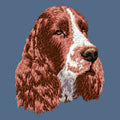 English Springer Spaniel Embroidered Women's Denim Shirt