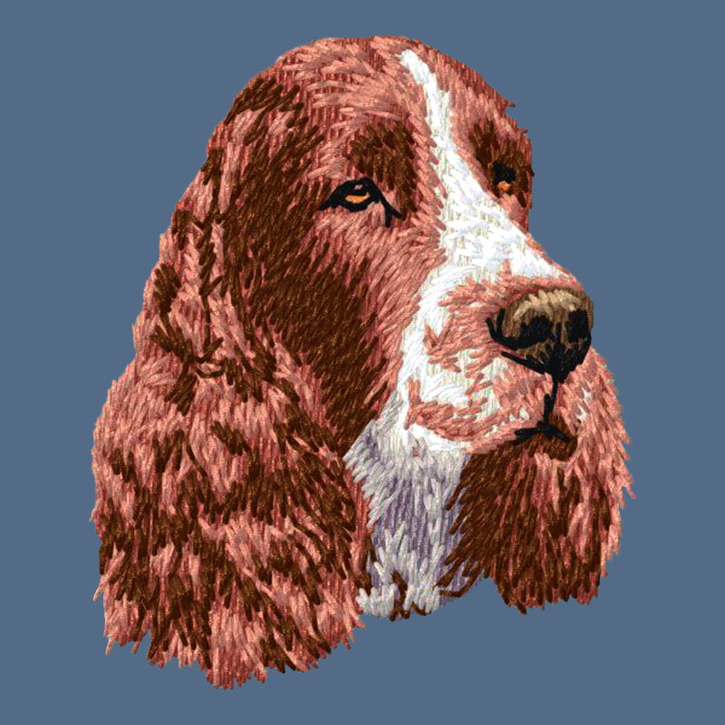 English Springer Spaniel Embroidered Women's Denim Shirt