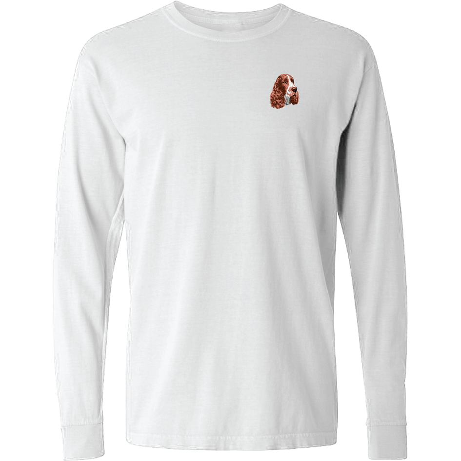 English Springer Spaniel Embroidered Classic Long Sleeve Shirt