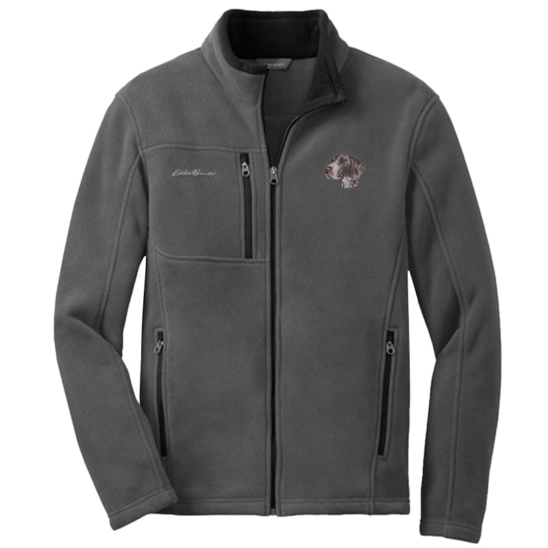 German Shorthaired Pointer Embroidered Men's Fleece Jacket