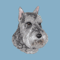 Standard Schnauzer Embroidered Classic Long Sleeve Shirt