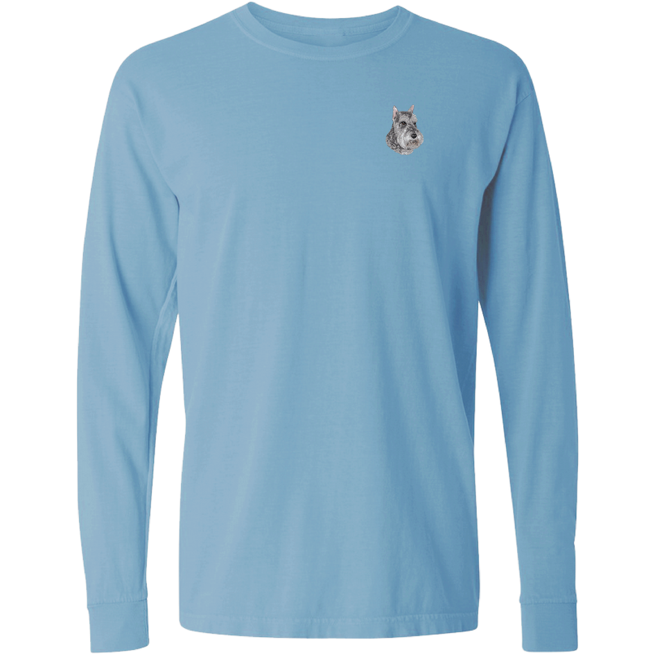 Standard Schnauzer Embroidered Classic Long Sleeve Shirt