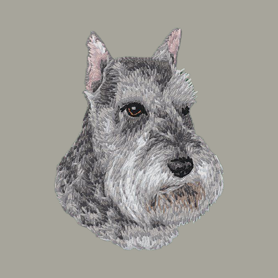 Standard Schnauzer Embroidered Classic Long Sleeve Shirt