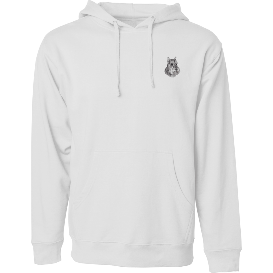 Schnauzer Embroidered Sweatshirt Hoodie