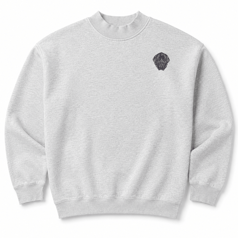 Mastiff Embroidered Mock Neck Sweatshirt