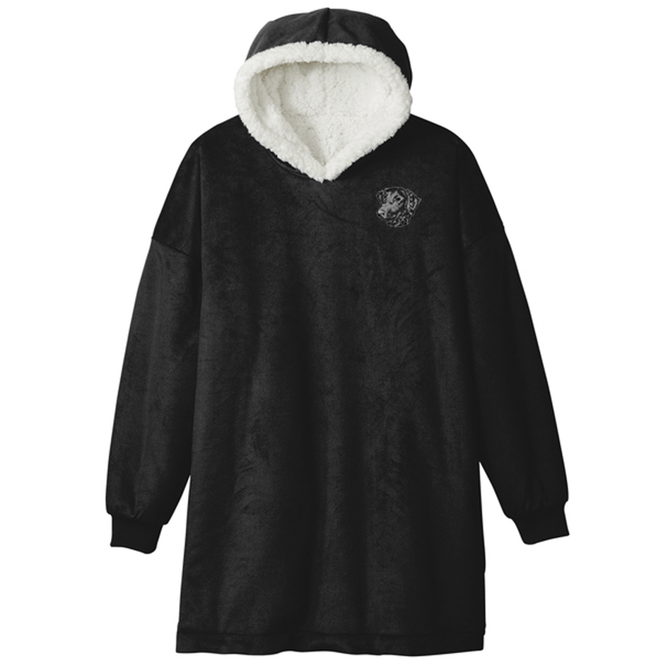 Curly-Coated Retriever Embroidered Wearable Blanket