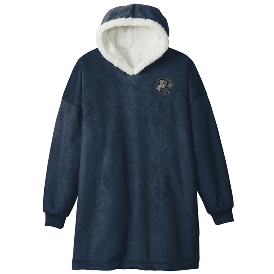 Curly-Coated Retriever Embroidered Wearable Blanket