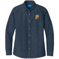 Labrador Retriever Embroidered Women's Denim Shirt