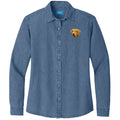 Chesapeake Bay Retriever Embroidered Women's Denim Shirt