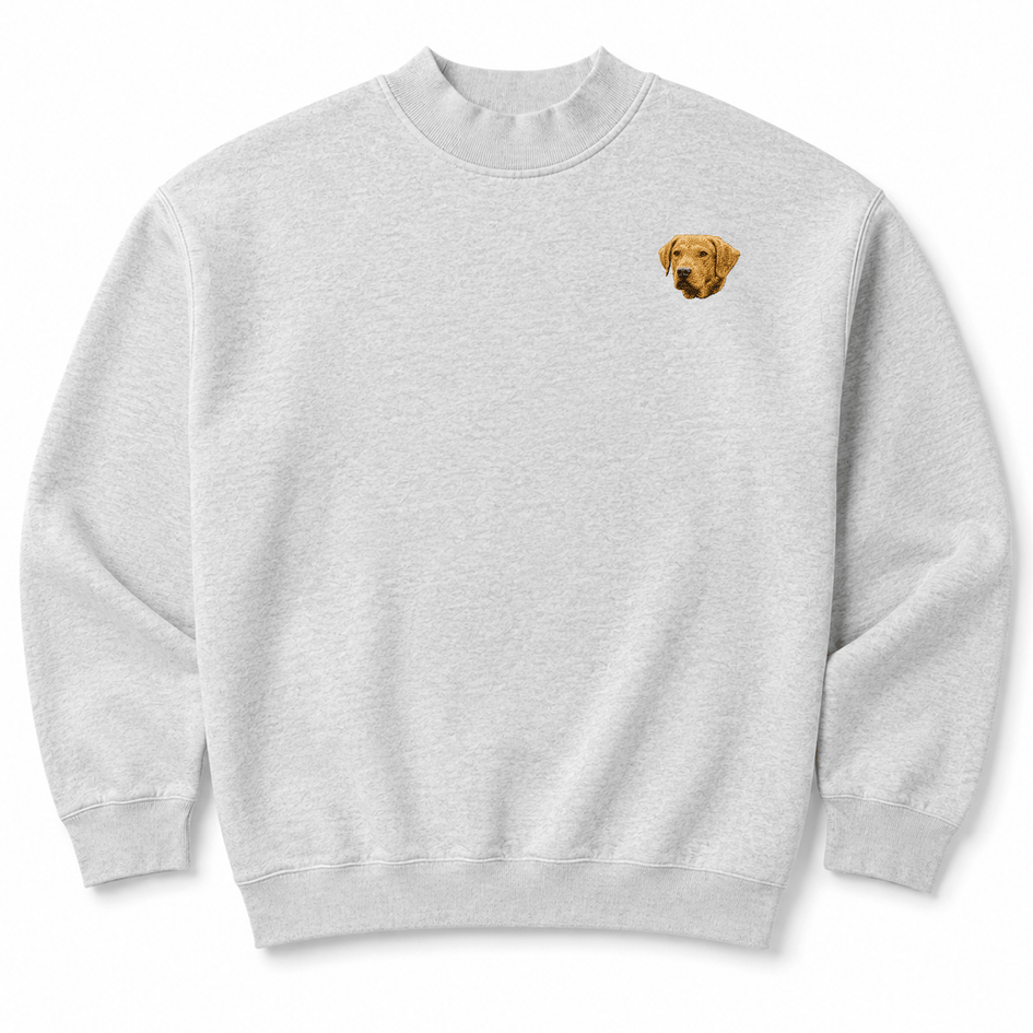 Chesapeake Bay Retriever Embroidered Mock Neck Sweatshirt