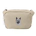 Norwegian Elkhound Embroidered Crossbody Bag