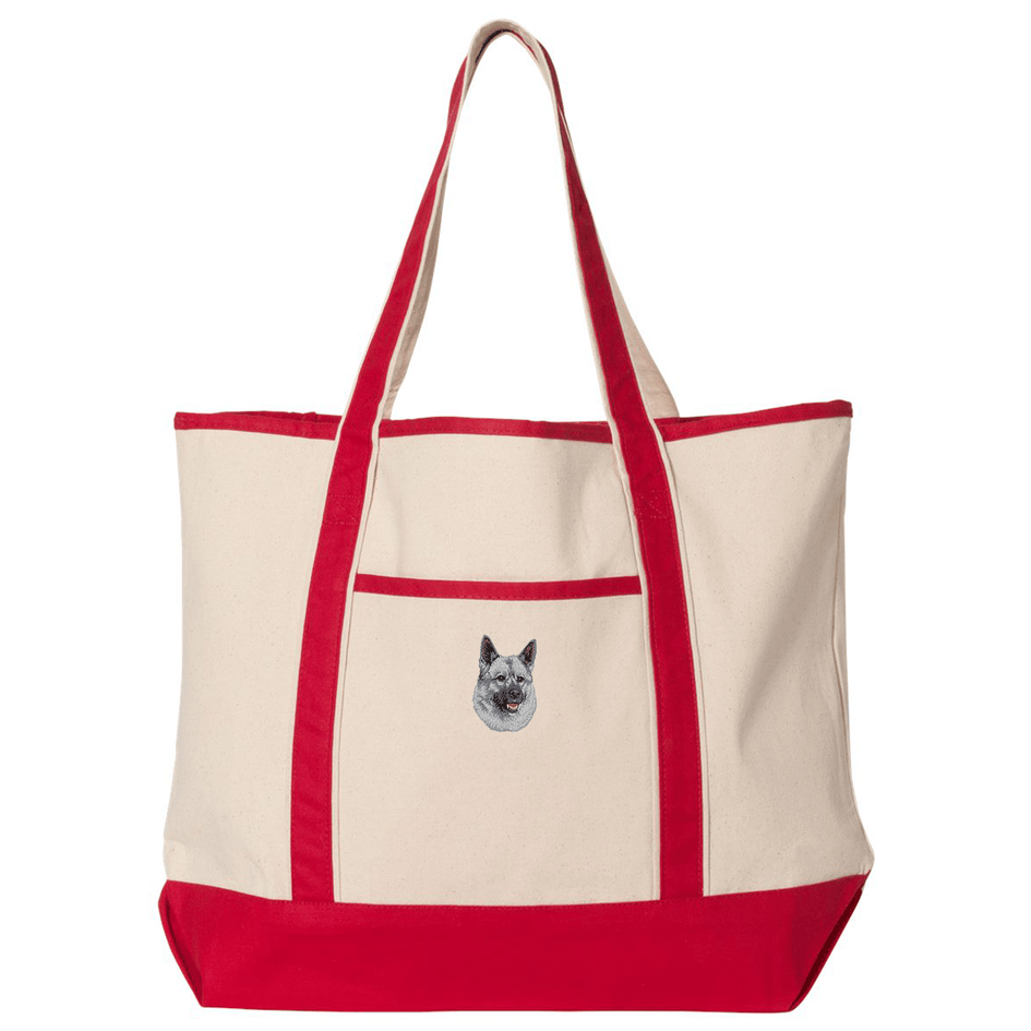 Norwegian Elkhound Embroidered Tote