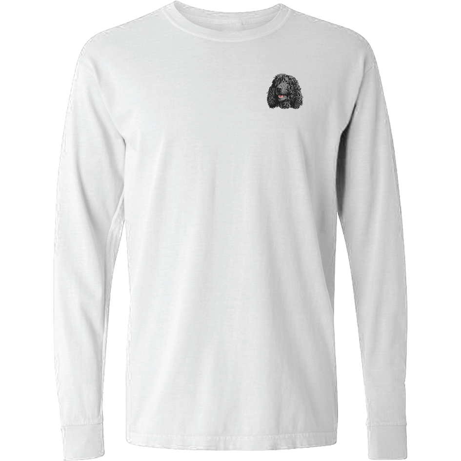 Irish Water Spaniel Embroidered Classic Long Sleeve Shirt