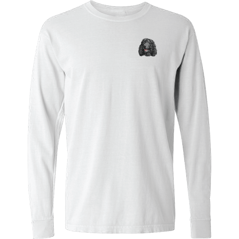 Irish Water Spaniel Embroidered Classic Long Sleeve Shirt
