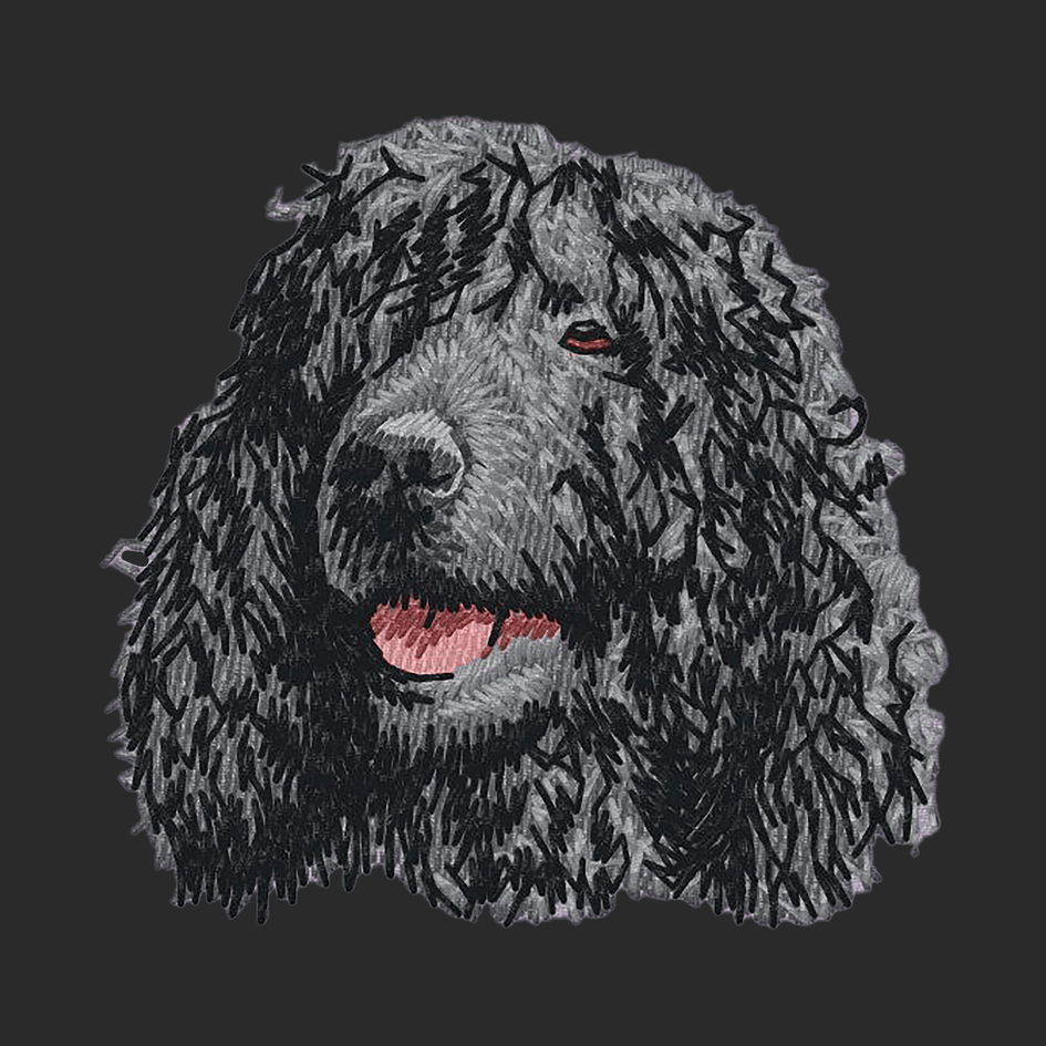 Irish Water Spaniel Embroidered Wearable Blanket