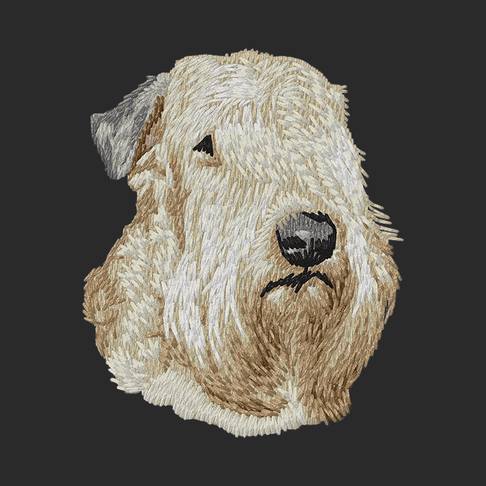 Soft Coated Wheaten Terrier Embroidered Wearable Blanket