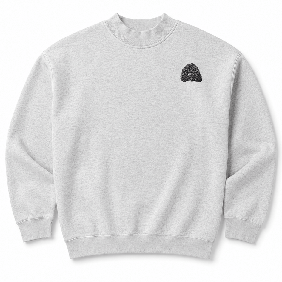 Puli Embroidered Mock Neck Sweatshirt