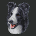 Border Collie Embroidered Crossbody Bag