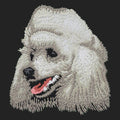Poodle Embroidered Sweatshirt Hoodie