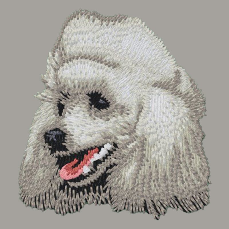 Poodle Embroidered Sweatshirt Hoodie