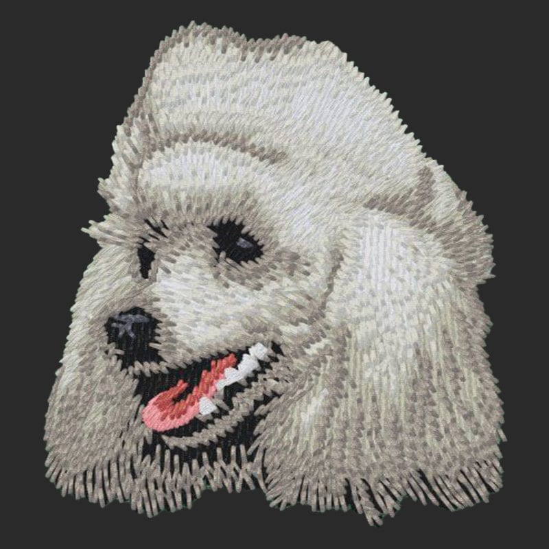 Poodle Embroidered Wearable Blanket