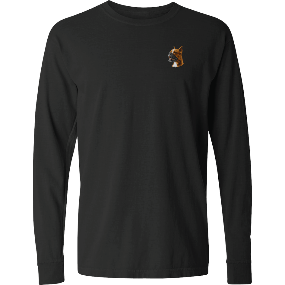 Boxer Embroidered Classic Long Sleeve Shirt