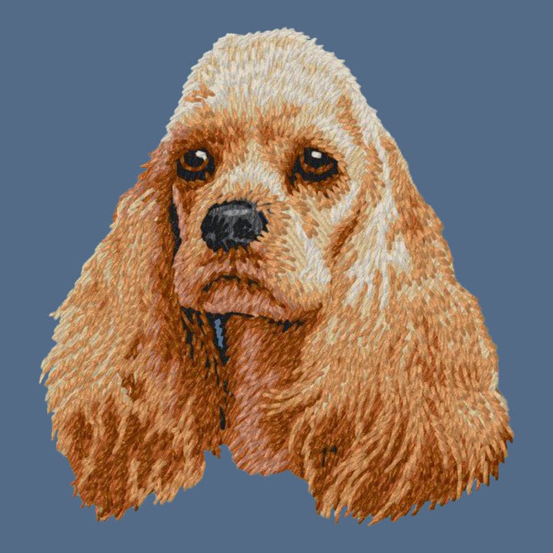 Cocker Spaniel Embroidered Women's Denim Shirt