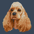 Cocker Spaniel Embroidered Women's Denim Shirt