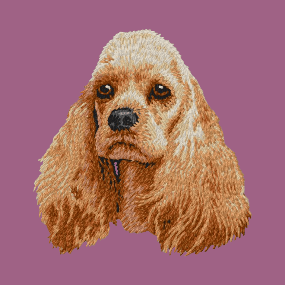 Cocker Spaniel Embroidered Classic Long Sleeve Shirt
