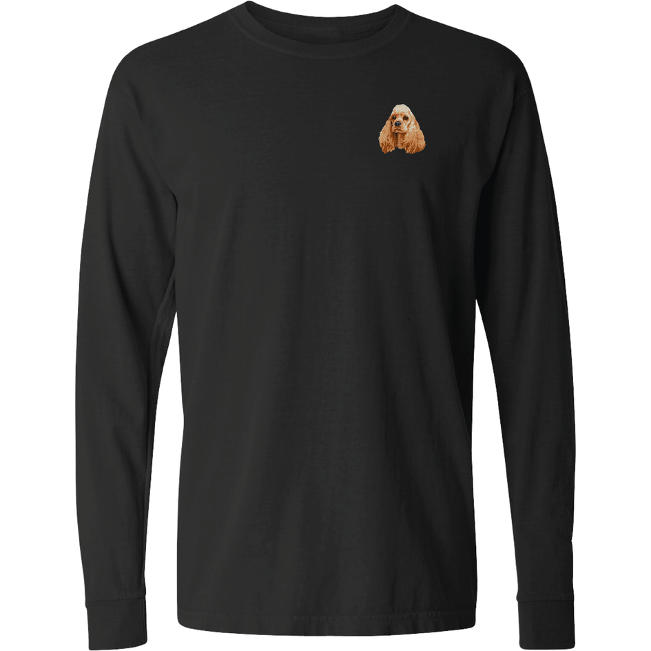 Cocker Spaniel Embroidered Classic Long Sleeve Shirt