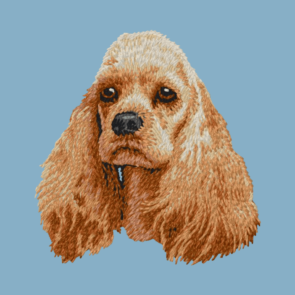 Cocker Spaniel Embroidered Classic Long Sleeve Shirt